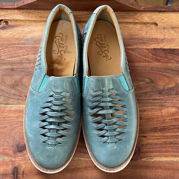 SPERRY Gold Cup Woven Leather Top Sider. NWOT - Picture 1 of 10